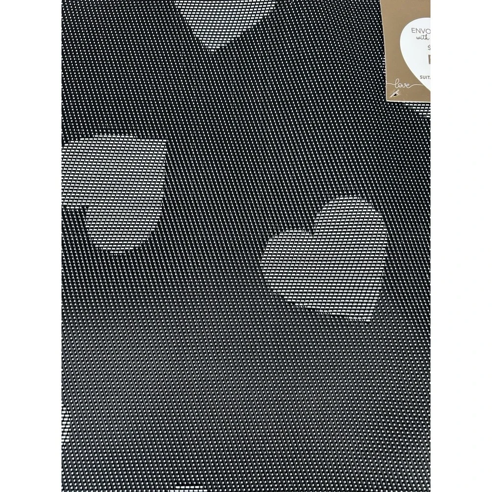 New Envogue With Love Hearts Reversible Print Placemats -Set of 6 Indoor/Outdoor